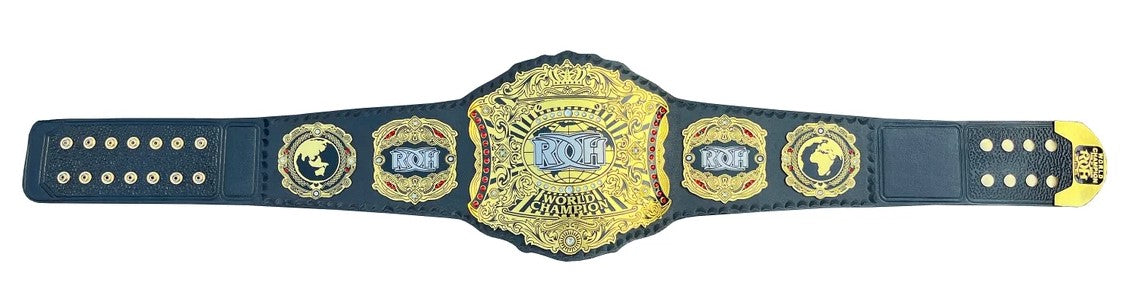 ROH-Ring of Honor Wrestling Champion Belt  Brass Adult Size