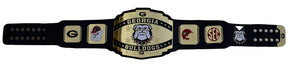 Georgia Bulldog National championship belt Gold plated brass