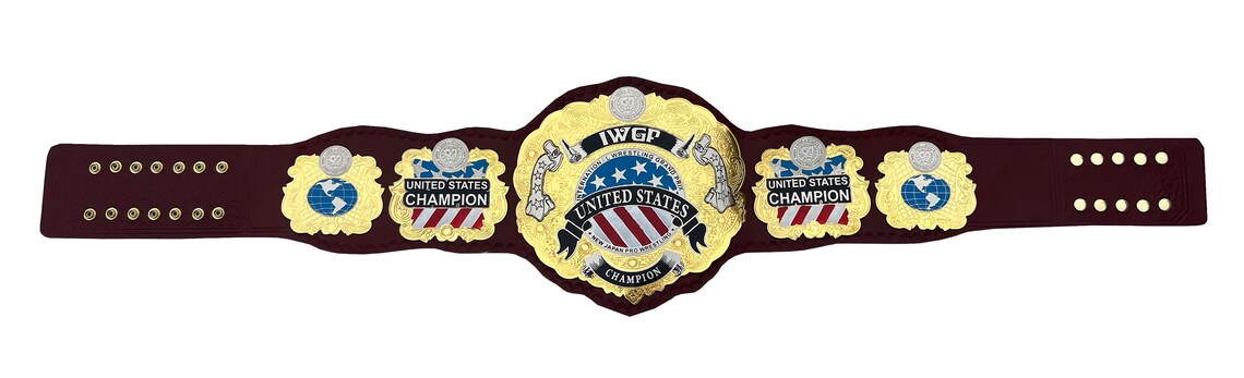 IWGP United States Heavyweight wrestling championship title  belt  adult size