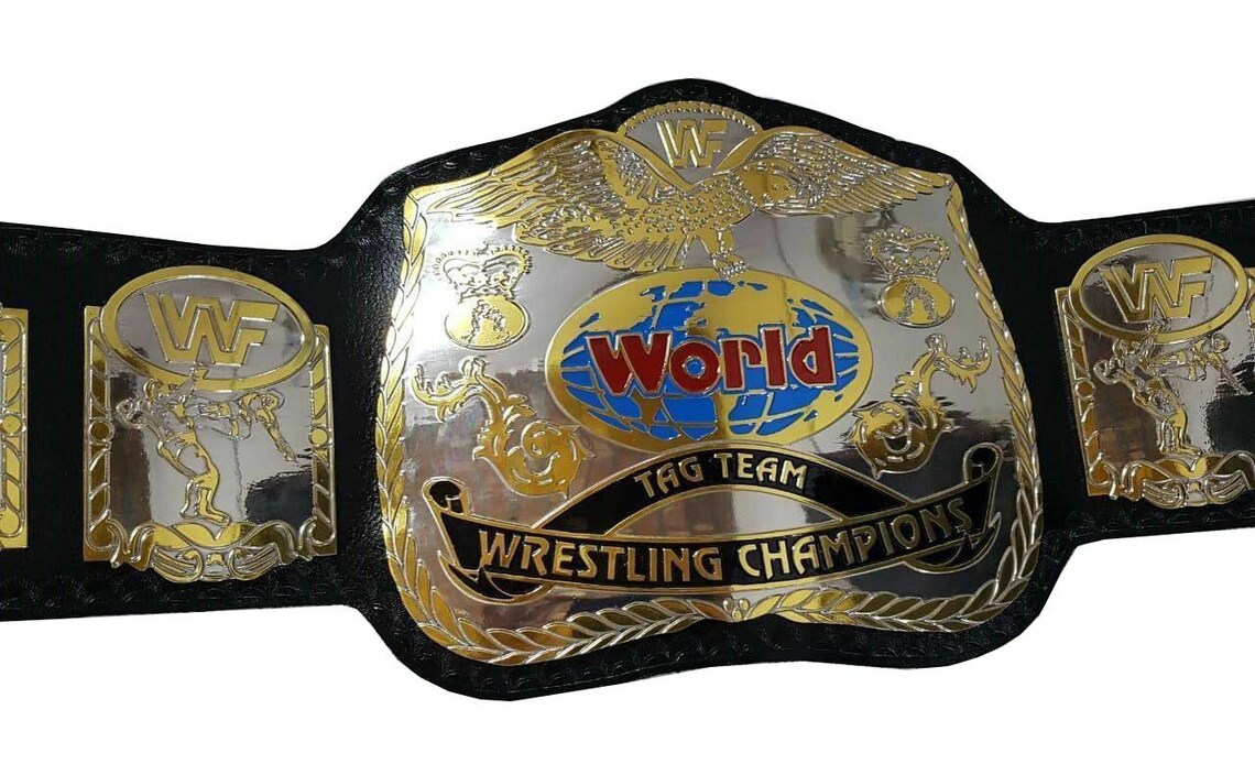 WWF World Tag Team-HEAVYWEIGHT Championship Adult Belt  Dual Plated Brass