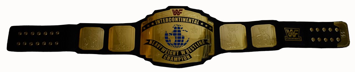 WWF Intercontinental Heavyweight Championship wrestling belt brass